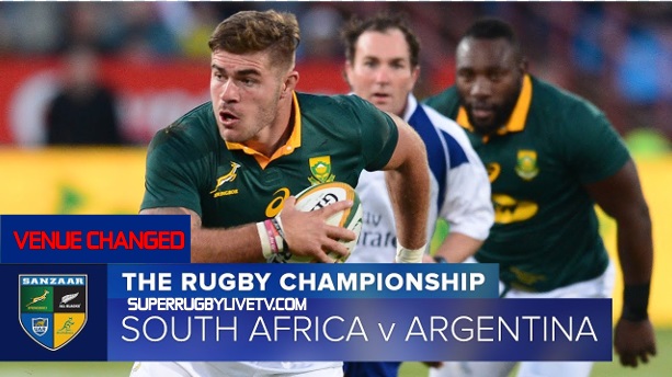 The Springboks Test match in Argentina has been Moved