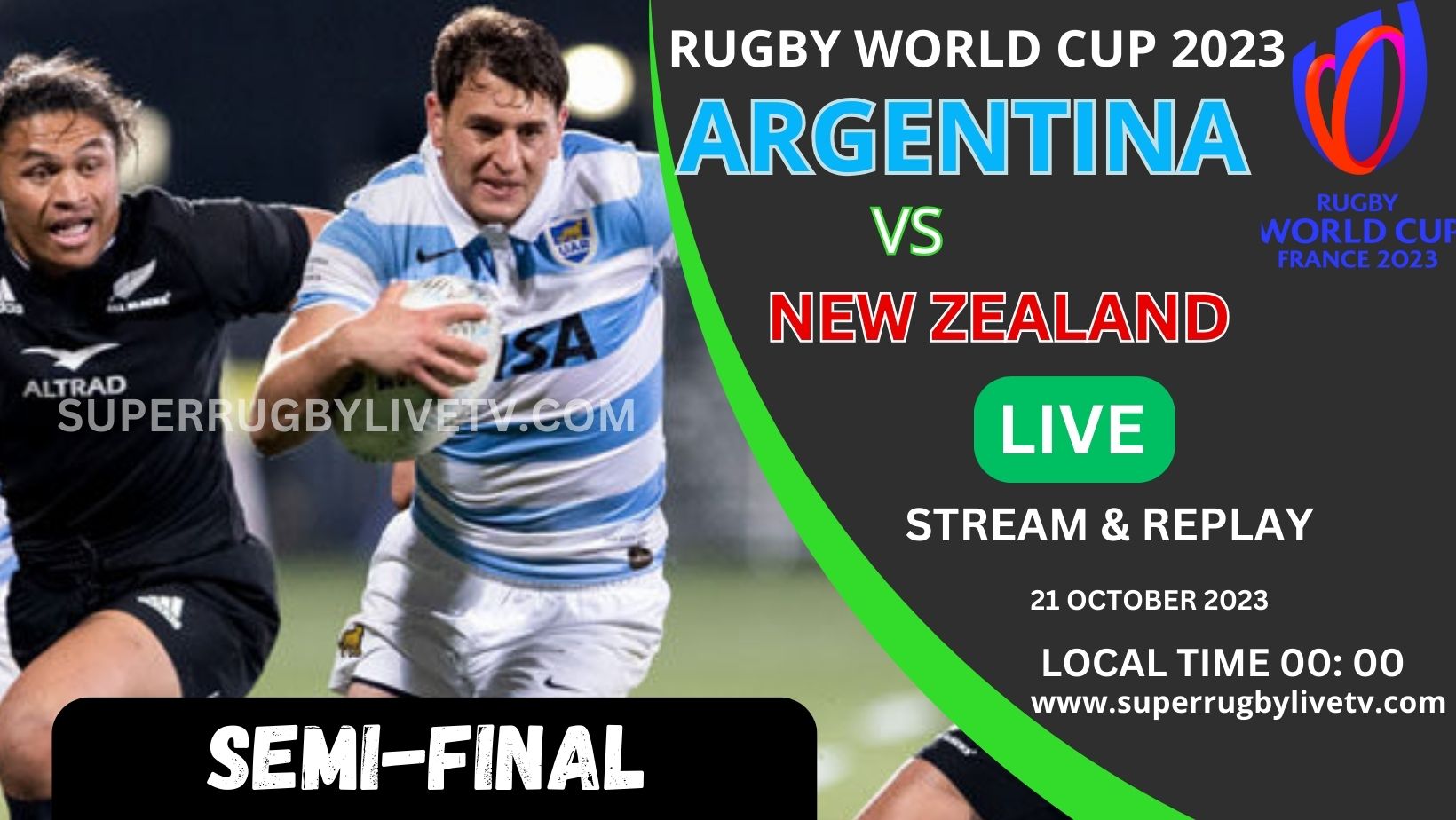Argentina Vs New Zealand Rugby World Cup Semifinal Live Stream