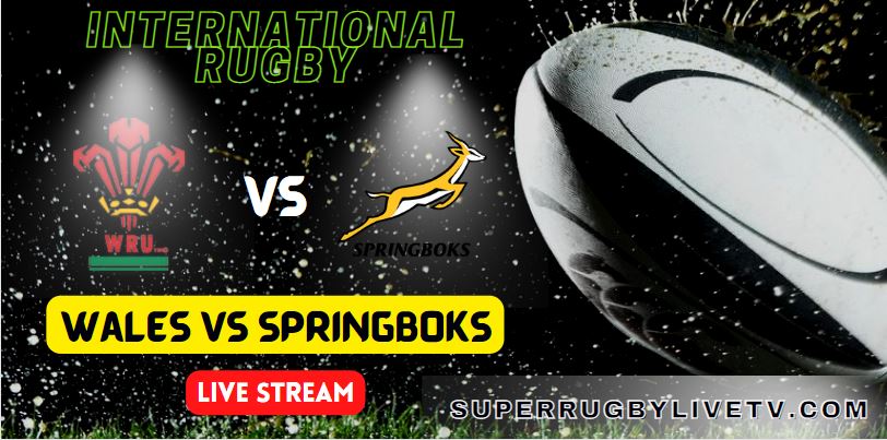 Wales Vs South Africa International Rugby Live Streaming