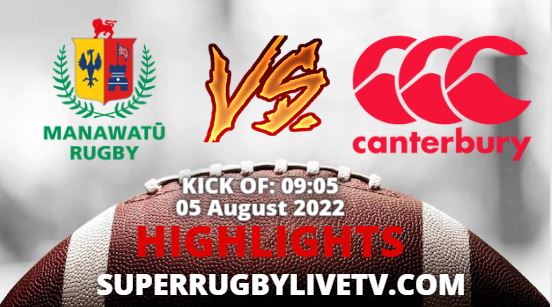 Manawatu Vs Canterbury Highlights 05082022