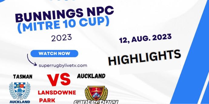 Tasman Vs Auckland Highlights 12Aug2023