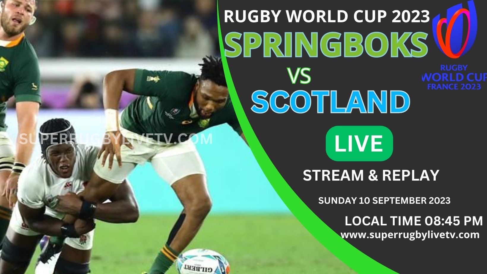 Scotland Vs South Africa Rugby World Cup 2023 Live Stream