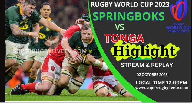 South Africa Vs Tonga HIGHLIGHTS RUGBY WORLD CUP 01Oct2023