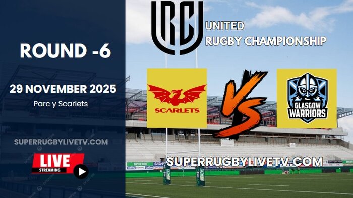 Glasgow Vs Scarlets Rd 6 URC Live Stream 2025 - Full Replay