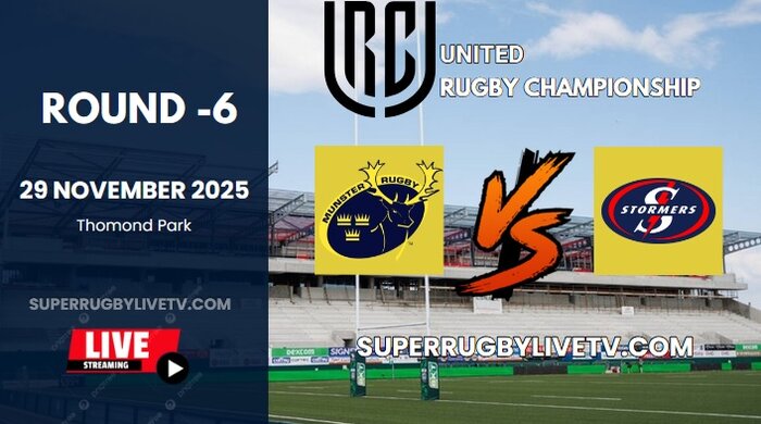 Stormers Vs Munster Rd 6 URC Live Stream 2025 - Full Replay