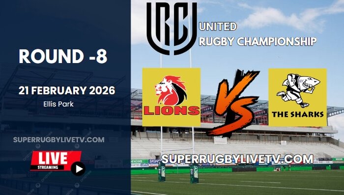 Sharks Vs Lions Rd 8 URC Live Stream 2026 - Full Replay